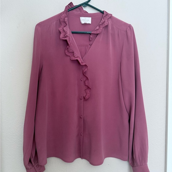 Sezane Chlo Rosewood Blouse - Picture 2 of 5